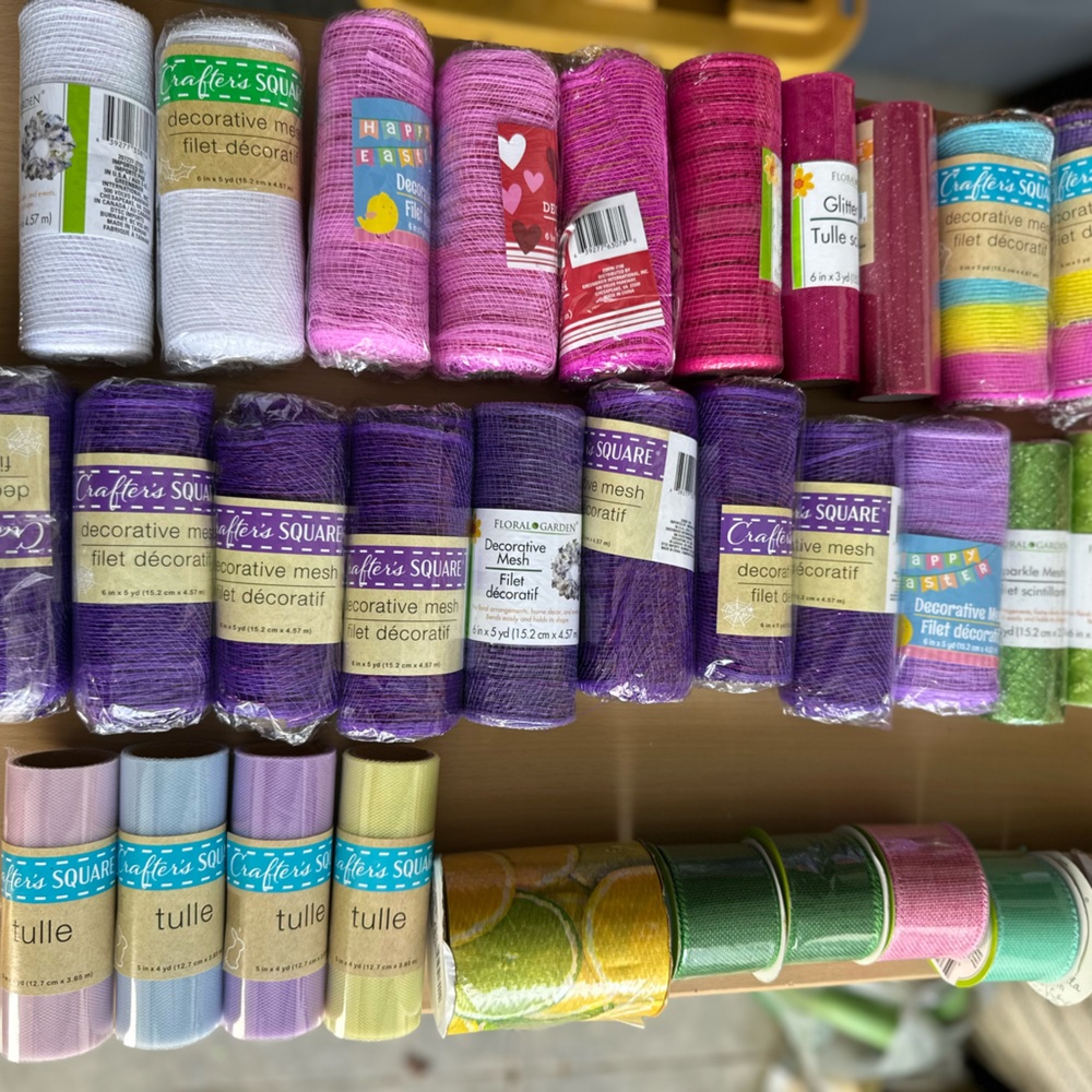 Mega Bundle Easter Spring Wreath Decor Mesh DIY Spring Arts & Crafts Supplies